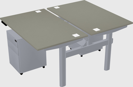 Shared electric desk