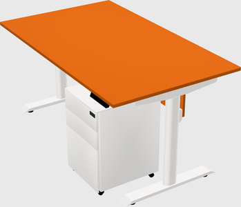 Dual motor electric desk