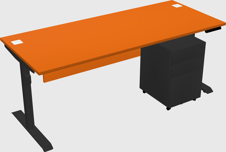 Dual motor electric desk