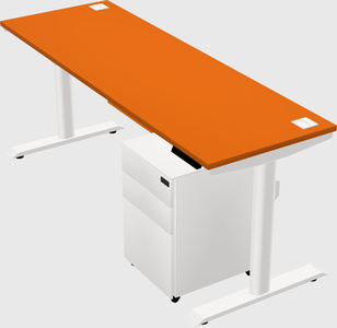 Dual motor electric desk