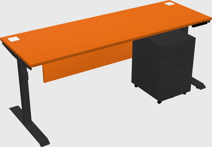 Dual motor electric desk