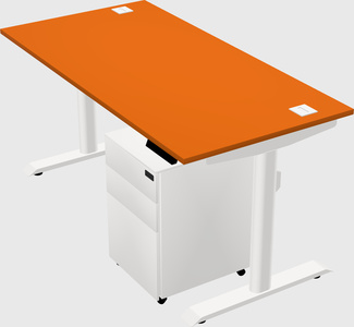 Dual motor electric desk