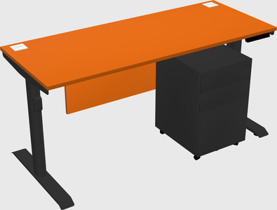 Dual motor electric desk