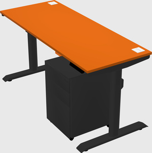 Dual motor electric desk