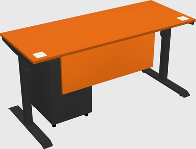 Dual motor electric desk