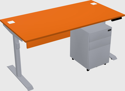 Dual motor electric desk
