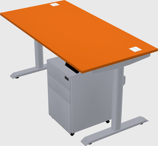 Dual motor electric desk