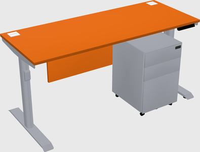 Dual motor electric desk