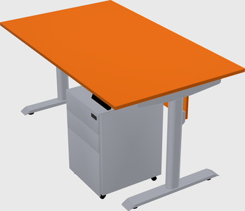 Dual motor electric desk