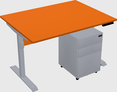 Dual motor electric desk