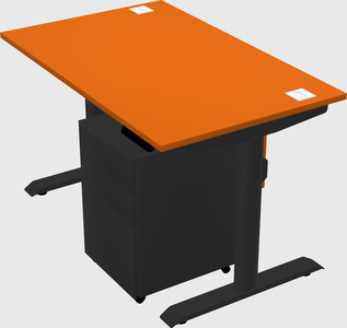 Dual motor electric desk