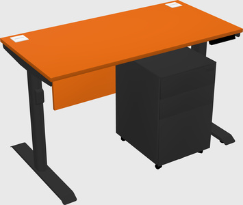 Dual motor electric desk