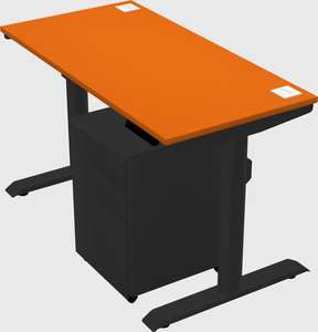 Dual motor electric desk