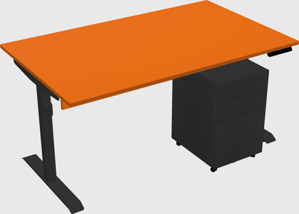 Dual motor electric desk
