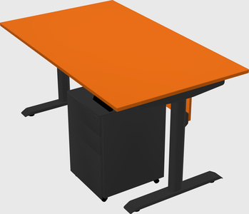Dual motor electric desk