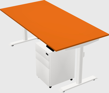 Dual motor electric desk