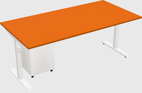 Dual motor electric desk