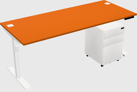 Dual motor electric desk