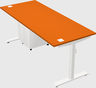 Dual motor electric desk