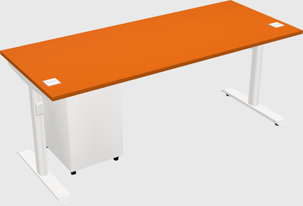 Dual motor electric desk