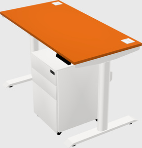 Dual motor electric desk