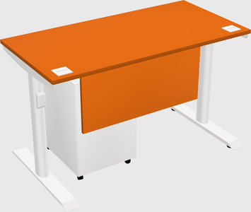 Dual motor electric desk