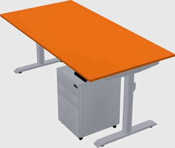 Dual motor electric desk
