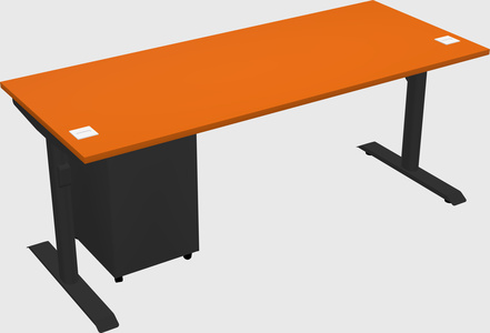 Dual motor electric desk