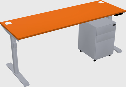 Dual motor electric desk