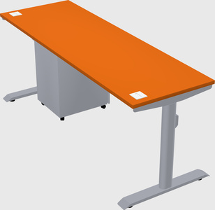 Dual motor electric desk
