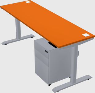 Dual motor electric desk