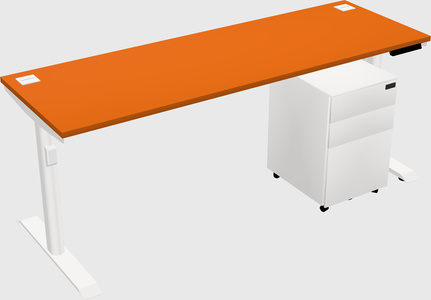 Dual motor electric desk