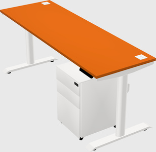 Dual motor electric desk