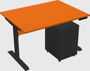Dual motor electric desk