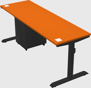 Dual motor electric desk
