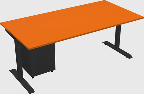 Dual motor electric desk