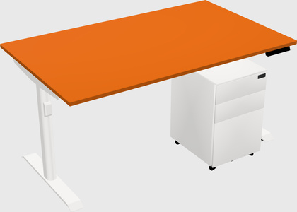 Dual motor electric desk