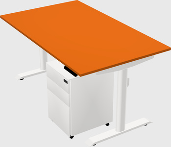 Dual motor electric desk