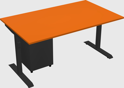 Dual motor electric desk