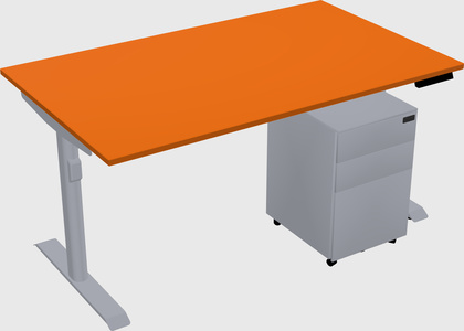 Dual motor electric desk