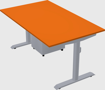 Dual motor electric desk