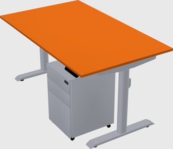 Dual motor electric desk