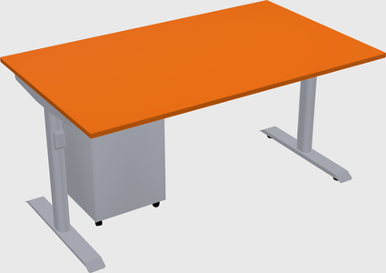 Dual motor electric desk