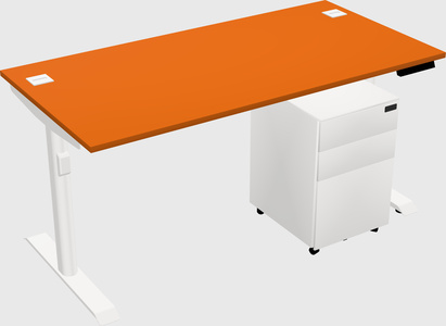 Dual motor electric desk