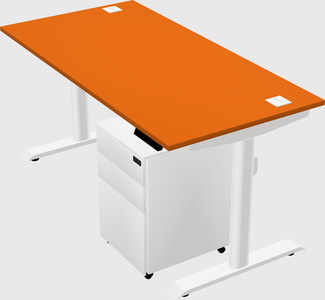 Dual motor electric desk
