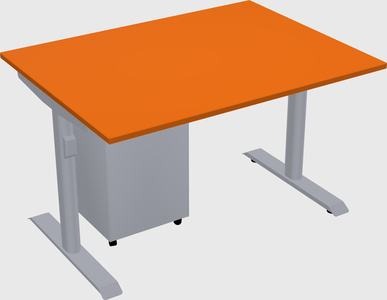 Dual motor electric desk