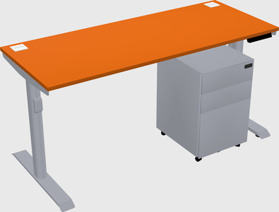 Dual motor electric desk