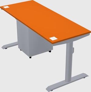 Dual motor electric desk