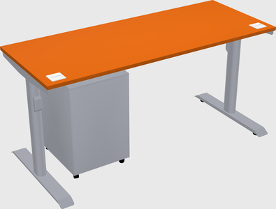 Dual motor electric desk