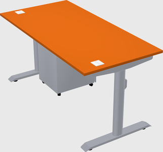 Dual motor electric desk